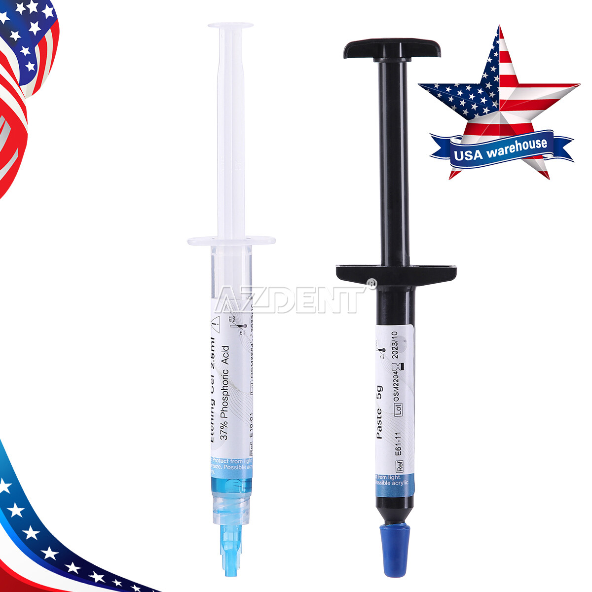 Dental Orthodontic Adhesive Light Cure Band Cement Blue Glue Kit for Brace