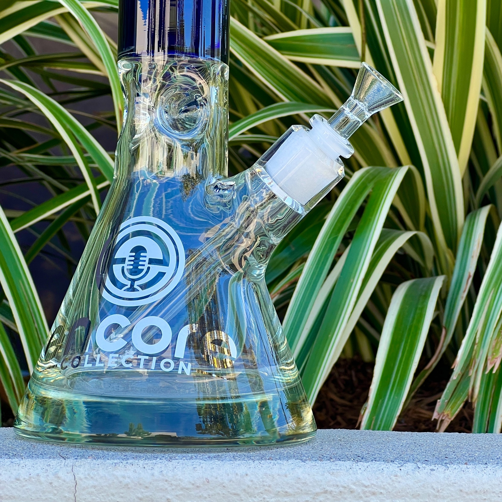 16" inch 50 x 7mm Wall Super Thick Base Color Glass Bong Tobacco Hookah Beaker