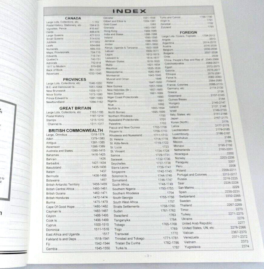 Maresch 2013 Stamp Auction Catalog Canada Provinces British Commonwealth Foreign