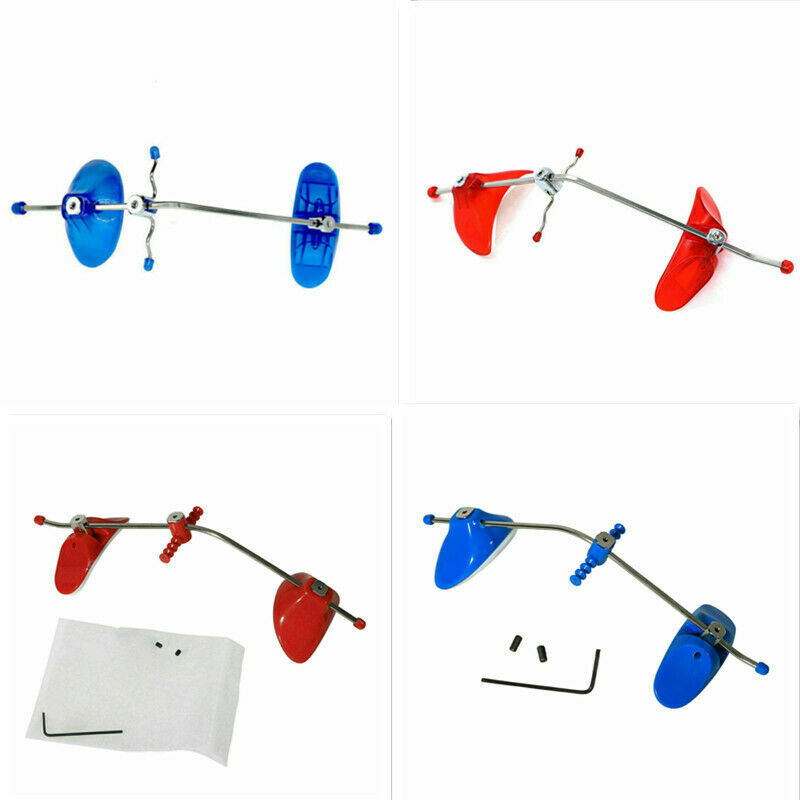 Dental Orthodontic Forward Pull Reverse-Pull Single Bar Face Headgear Red/Blue