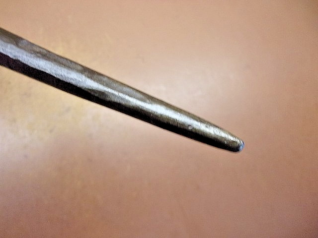 Vintage Unbranded Modified Crow Bar/Nail Puller Tool w/Pointed Alignment End