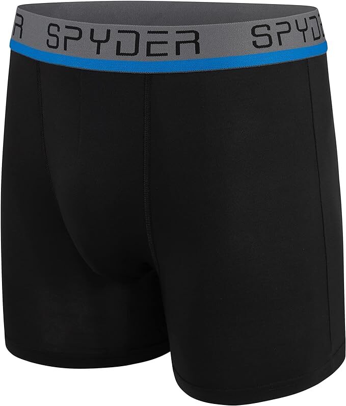 4 Pck SPYDER MEN MESH PERFORMANCE STRETCH Boxer Briefs BLACK Medium Large XLarge