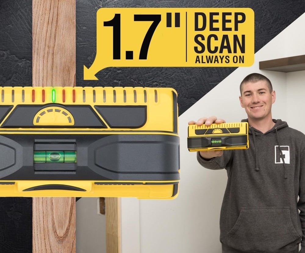Advanced Stud Detector with Deep Scan Technology for Wall Drilling Projects