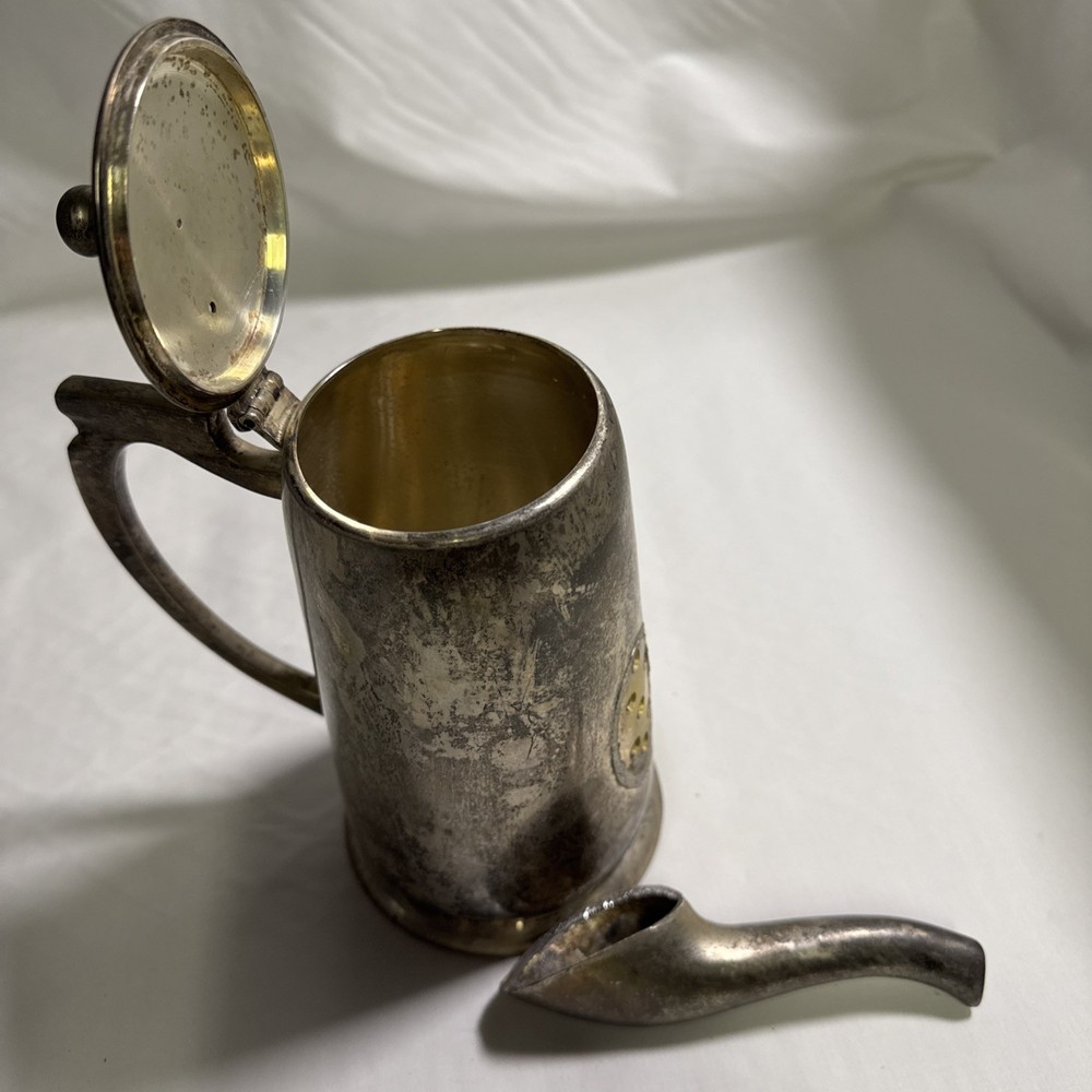 Vintage Silver Pitcher. Broken Spout.