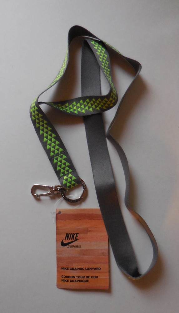 Nike Neck Graphic Lanyard Anthracite/Volt