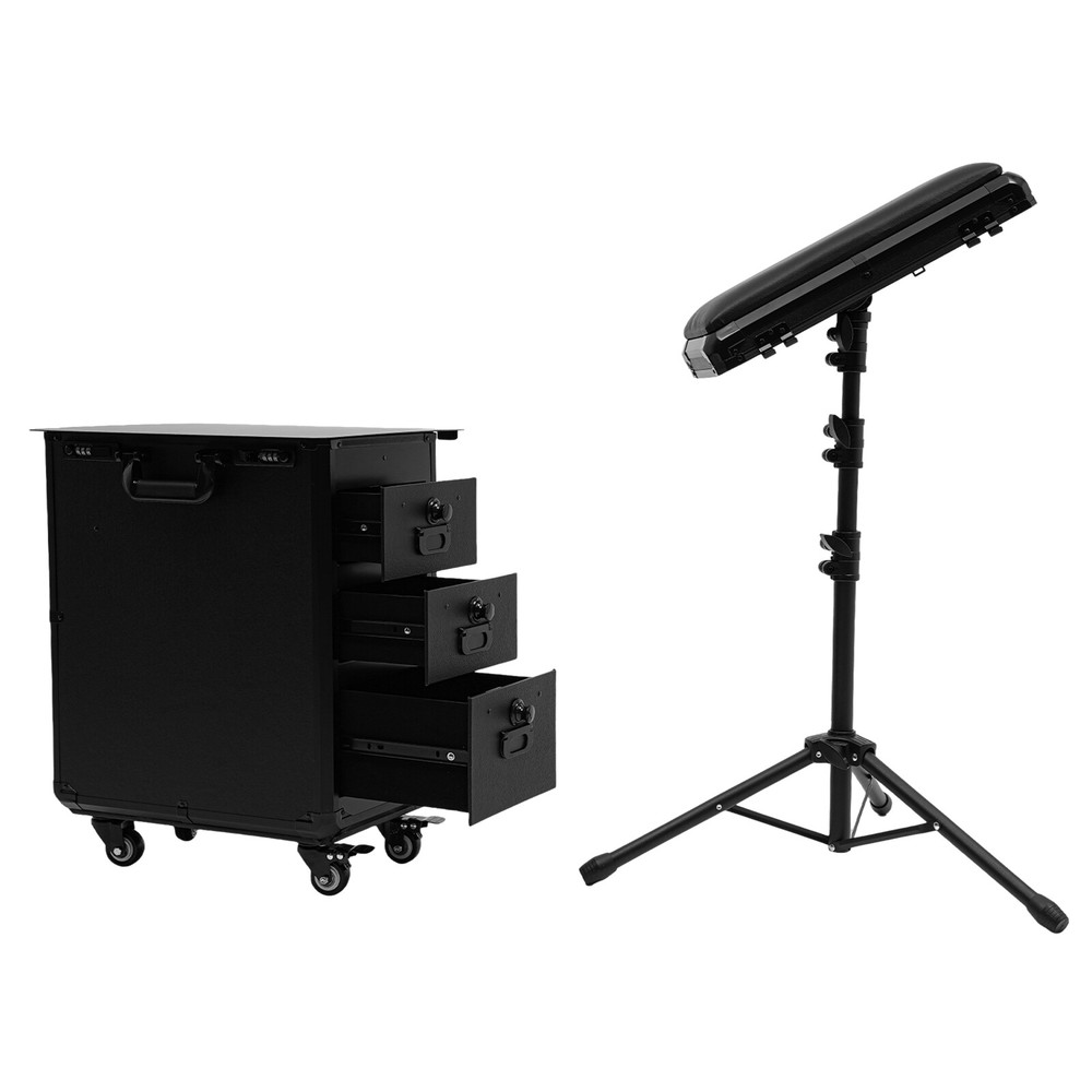 Rolling Makeup Case with Combination Lock Makeup Case with 4 Universal Wheels