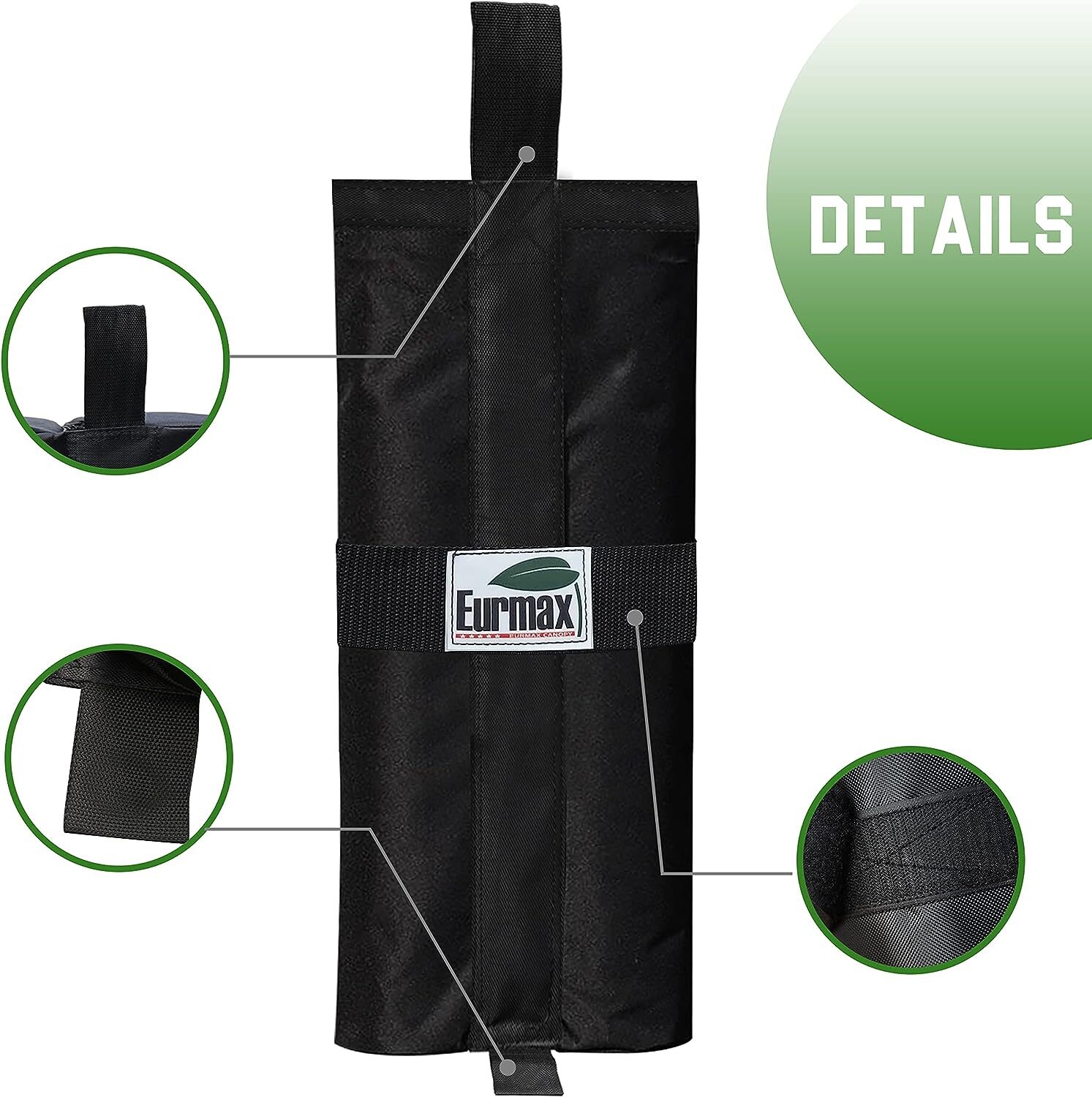 Eurmax Weight Bags for Pop up Canopy Outdoor Shelter,Instant shelter Leg 4pcs