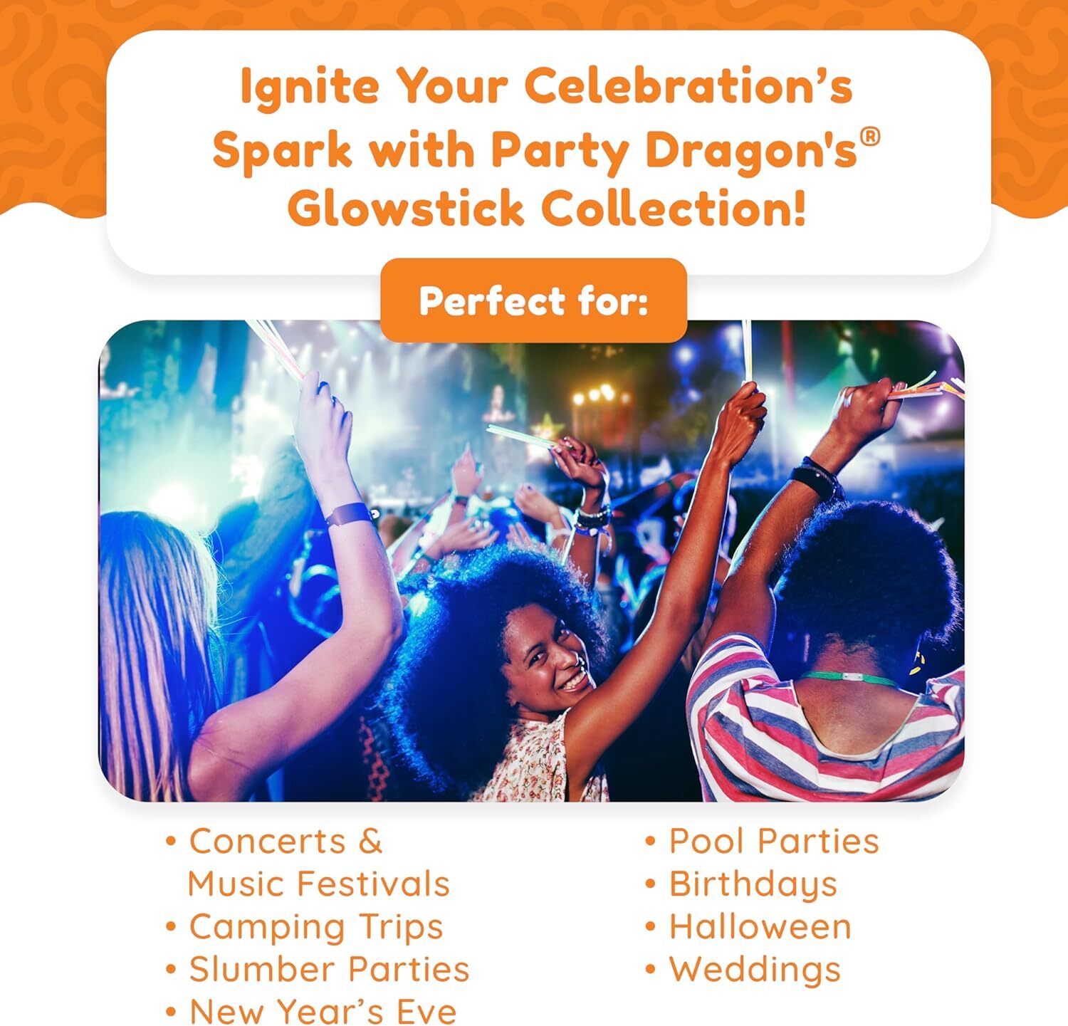 Glow Fever 209Pcs Glow Sticks Bulk Party Pack Includes 100 8" Glow Sticks and 10