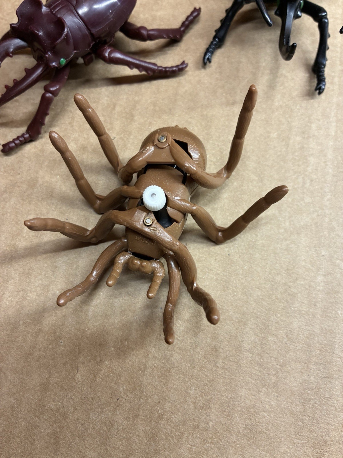 VINTAGE TOMY TOYS UGH -A - BUGS BEETLE WIND UP TOY Spider Bug 3 Total