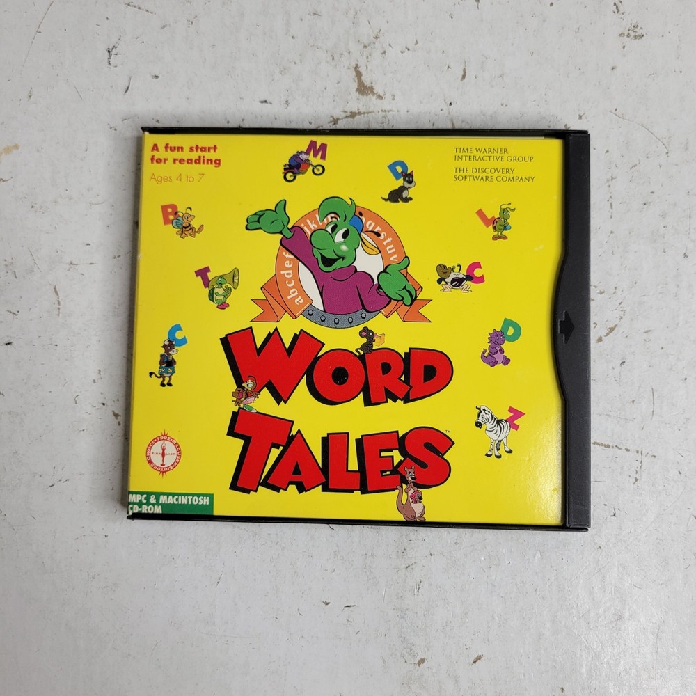 Word Tales CD-ROM Windows 3.1 Mac OS 6 Interactive Reading Learn Software