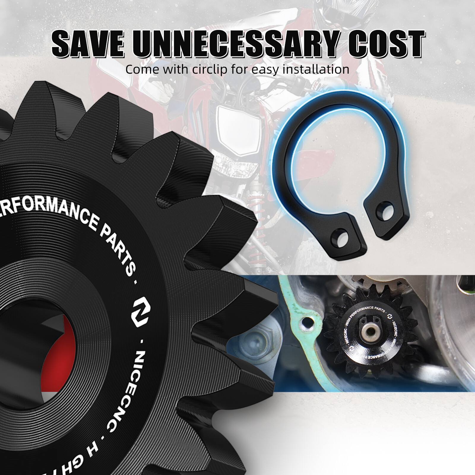 19T Oil Pump Drive Gear #15133-MEB-670 For Honda TRX 450 R ER TRX450R TRX450ER