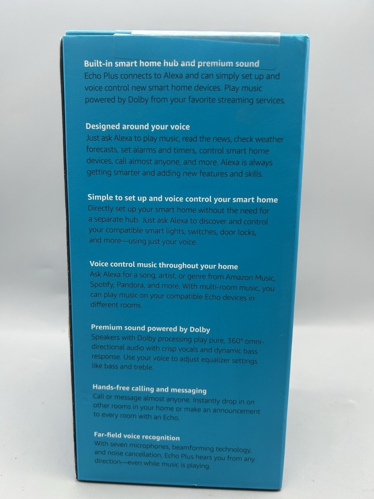 Amazon Echo Plus (2nd Gen) Smart Speaker - Sealed