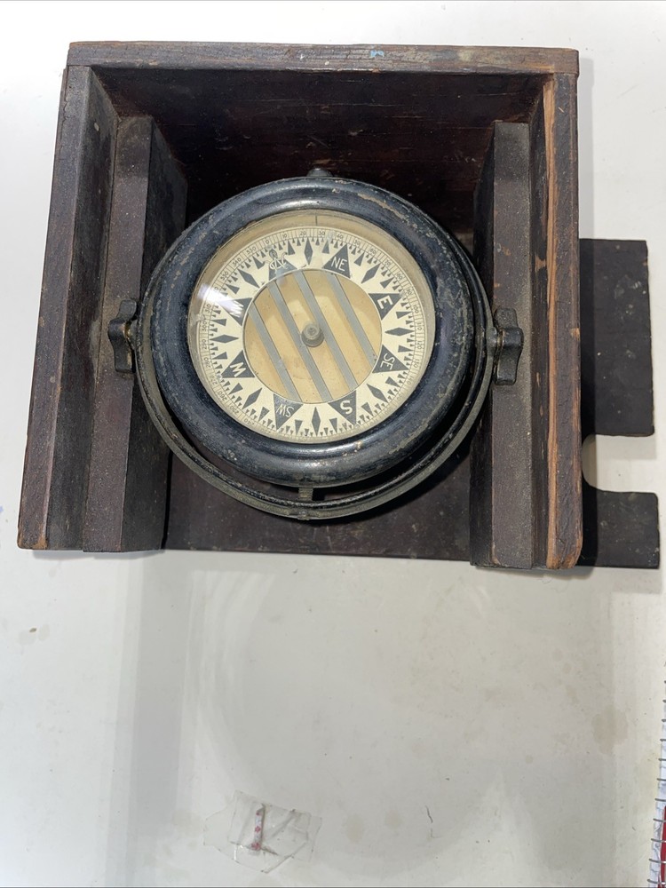Antique Naval Maritime Ship Compass
