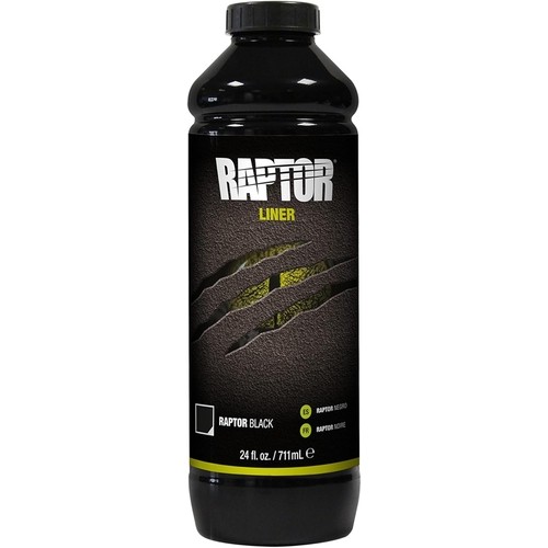 U-POL UP0820 Raptor Black Truck Bed Liner Kit, 4 liter, Coverage to 125 sq ft