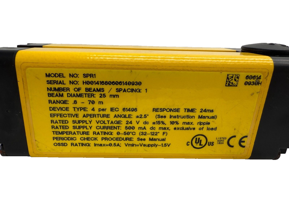 BANNER SPR1 EZ Screen Point Single Beam Sensor .8-70M RANGE 24VDC