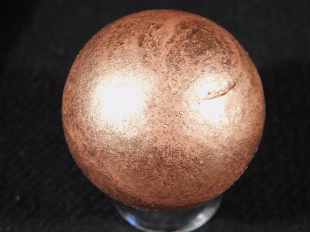 Larger! Super Heavy SOLID COPPER Sphere From Michigan 279gr