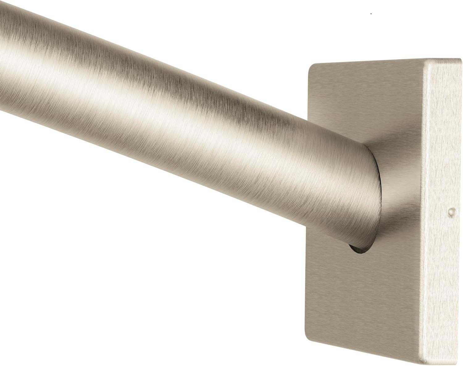 Moen CSR2167BN Triva 5ft Curved Wall Mounted Shower Curtain Rod, Brushed Nickel