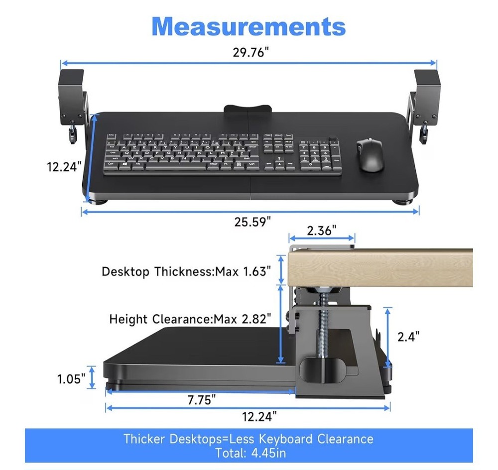 Under Desk Keyboard Tray