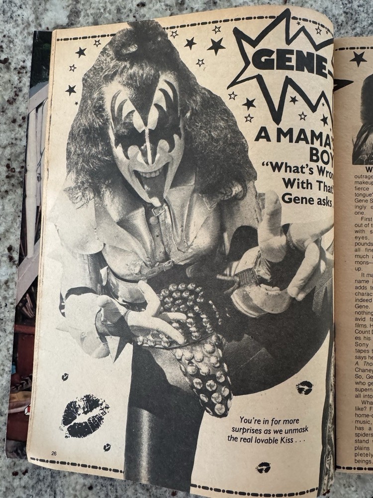 KISS 1978 TEEN SPECTACULAR MAGAZINE GENE PAUL ACE PETER AUCOIN VINTAGE MEGA RARE