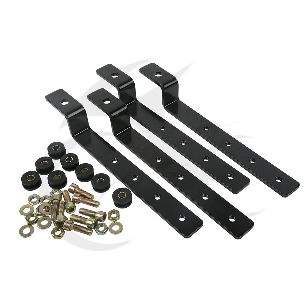 Adjustable Universal Hard Saddle Bag Mounting Bracket Kit For Harley Davidson