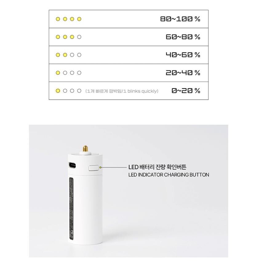 HYBE Official Light Stick Type-C Socket Rechargeable Battery