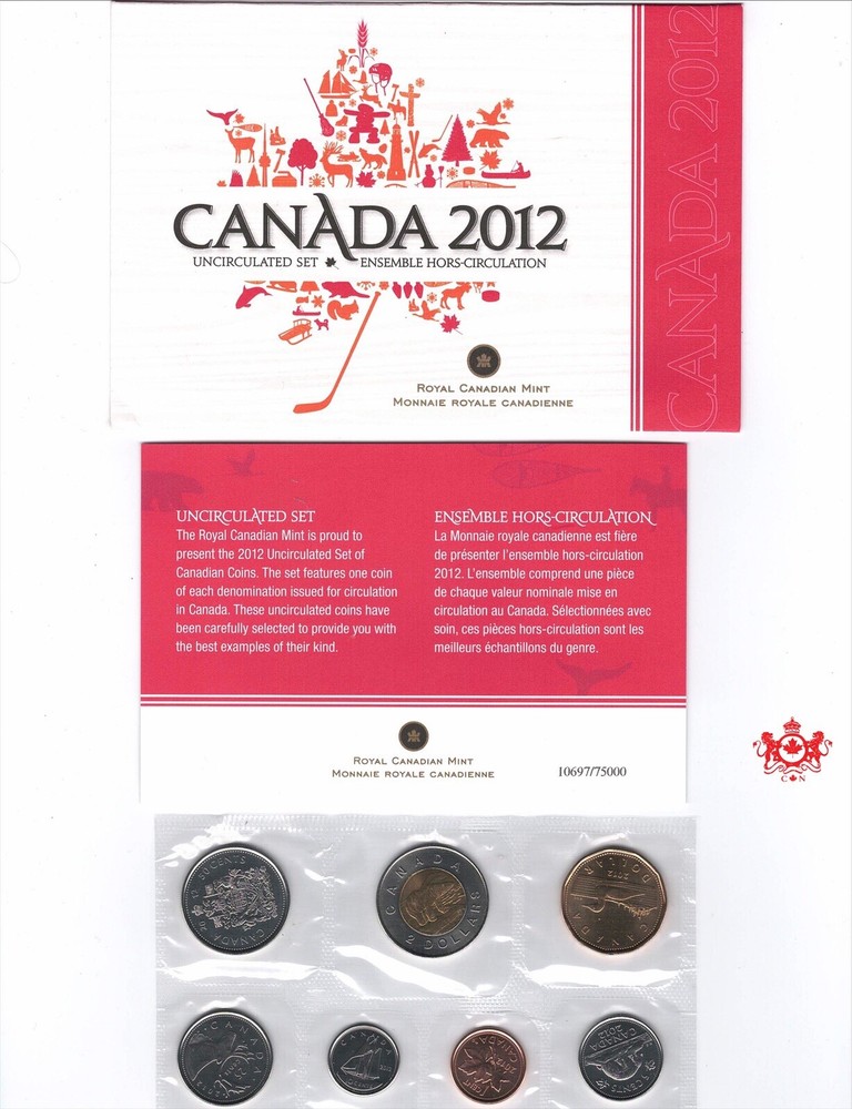 2012 Canada  Proof Like Set - Royal Canada Mint -
