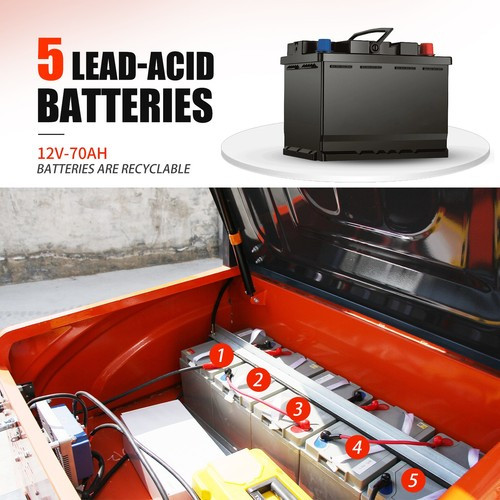 5500lbs Electric Forklift 60V 70Ah Side Shift with Charger Lifter Free Shipping