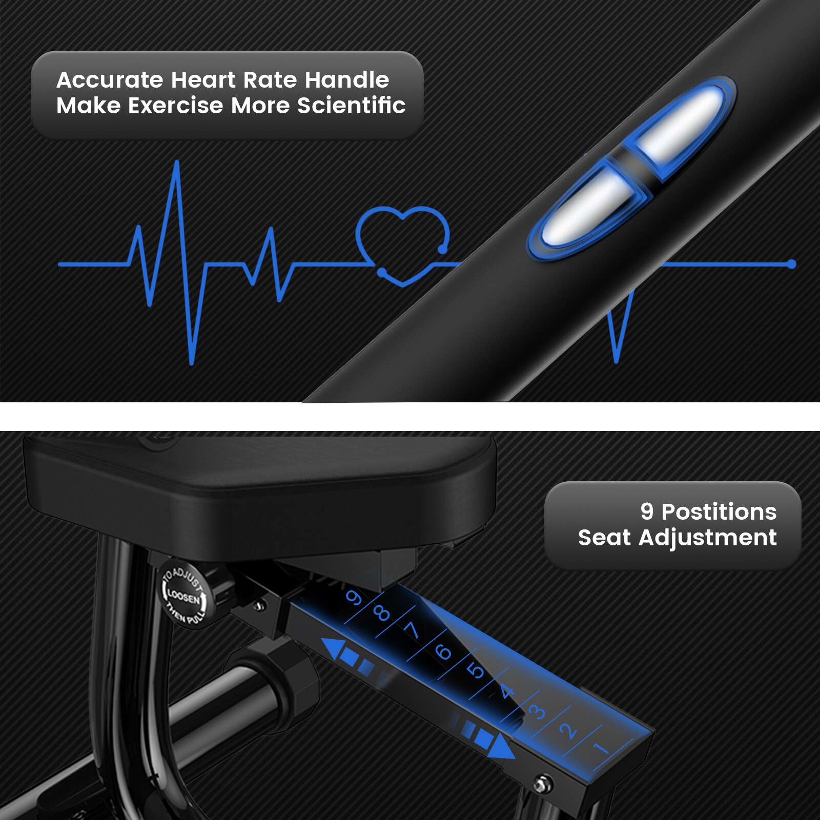 Indoor Recumbent Exercise Bike Stationary Bike Workout Bike Exercise Machine