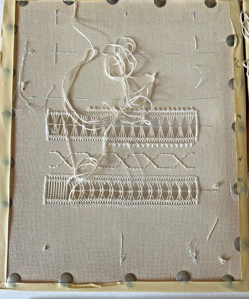 Needlepoint Kit Sally Simon Openwork on Canvas Freedom Sampler 18 Ct 1985