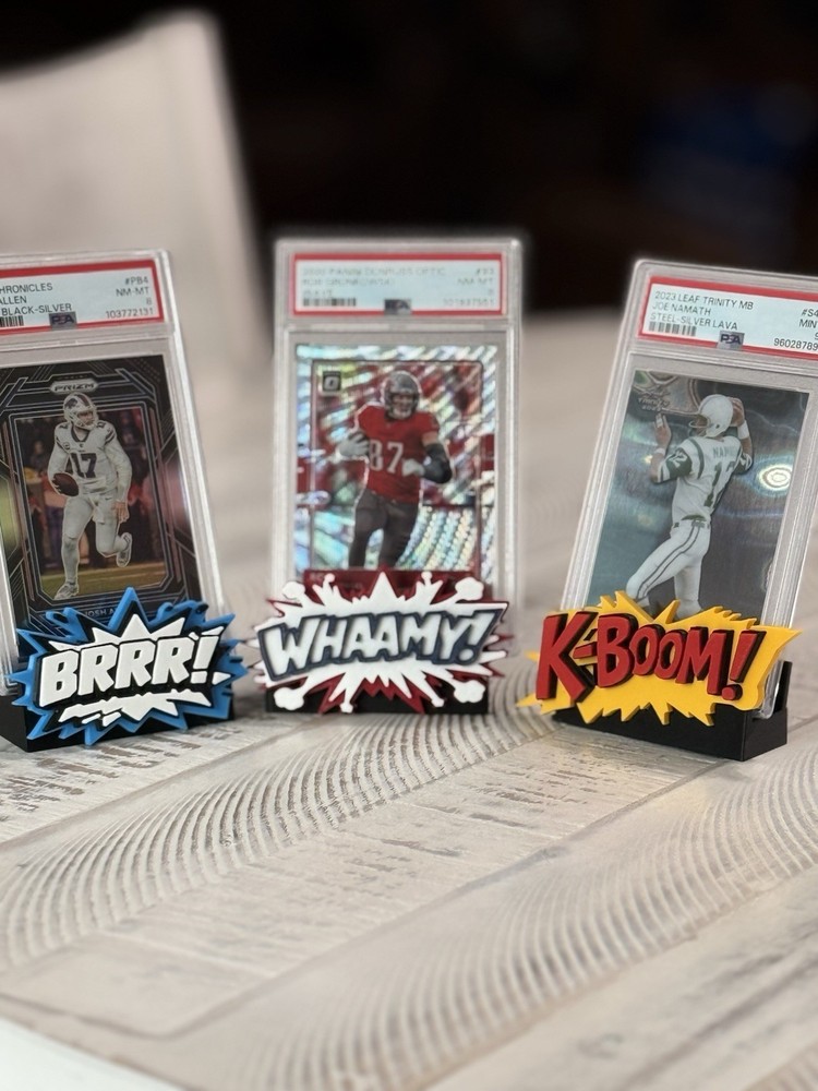 Custom 3D Graded Card / Slab Stand (4 total)