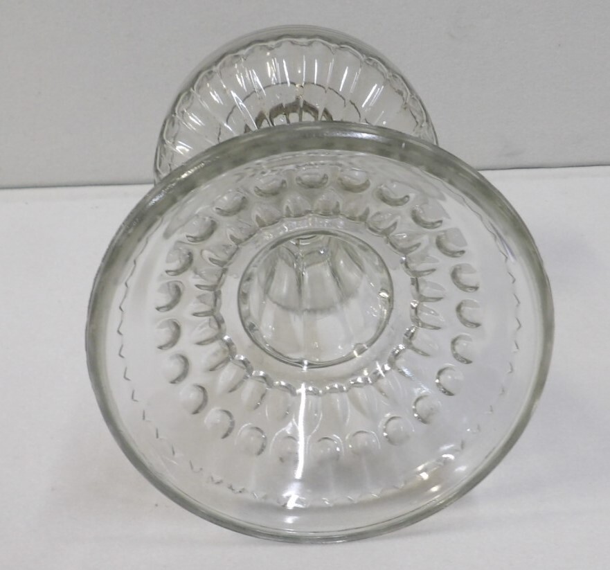 Antique EAPG Dog Tooth Pattern Oil Lamp