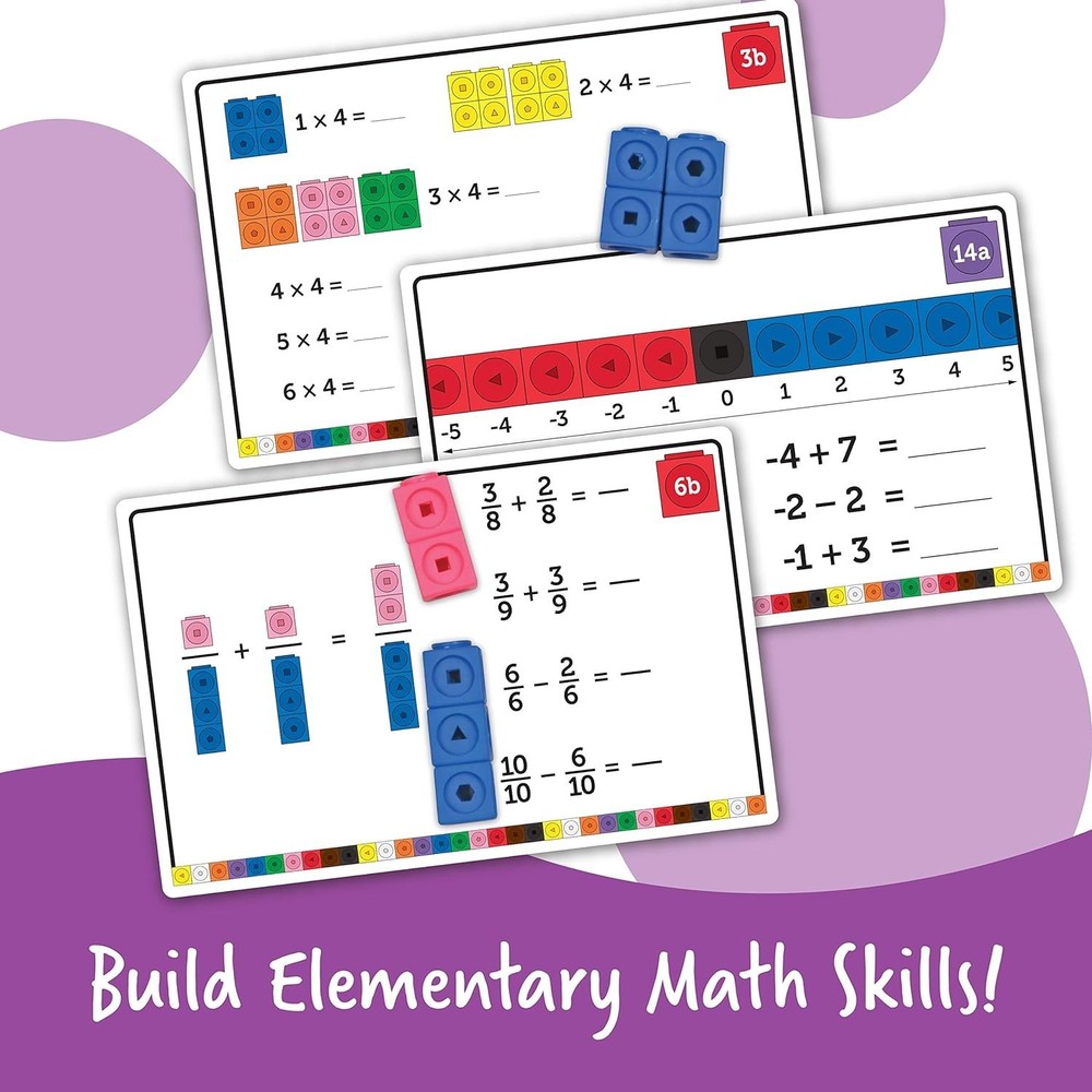 Elementary Math Activity Set - MathLink Cubes for Kids