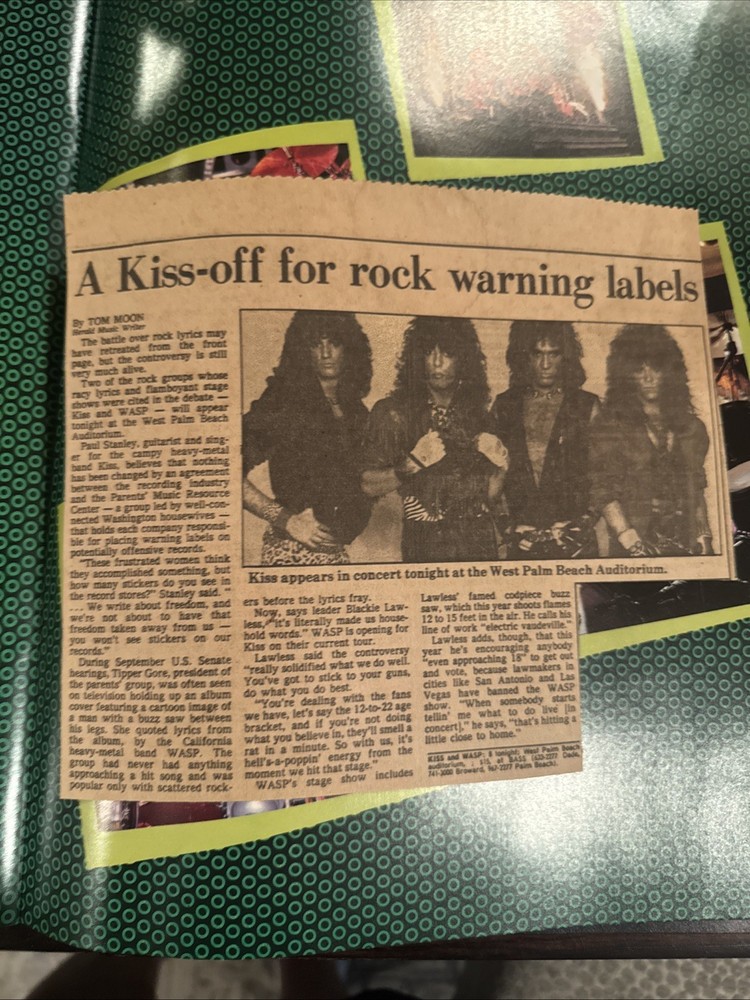 KISS Asylum World Tour 1985 Concert Program