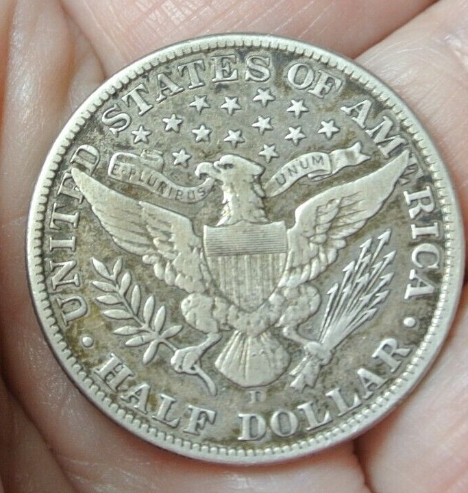 1912-D BARBER HALF DOLLAR Sharp XF