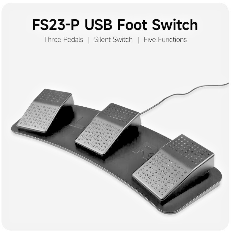 USB Triple Foot Switch Pedal Control PC Computer Game Keyboard Mouse