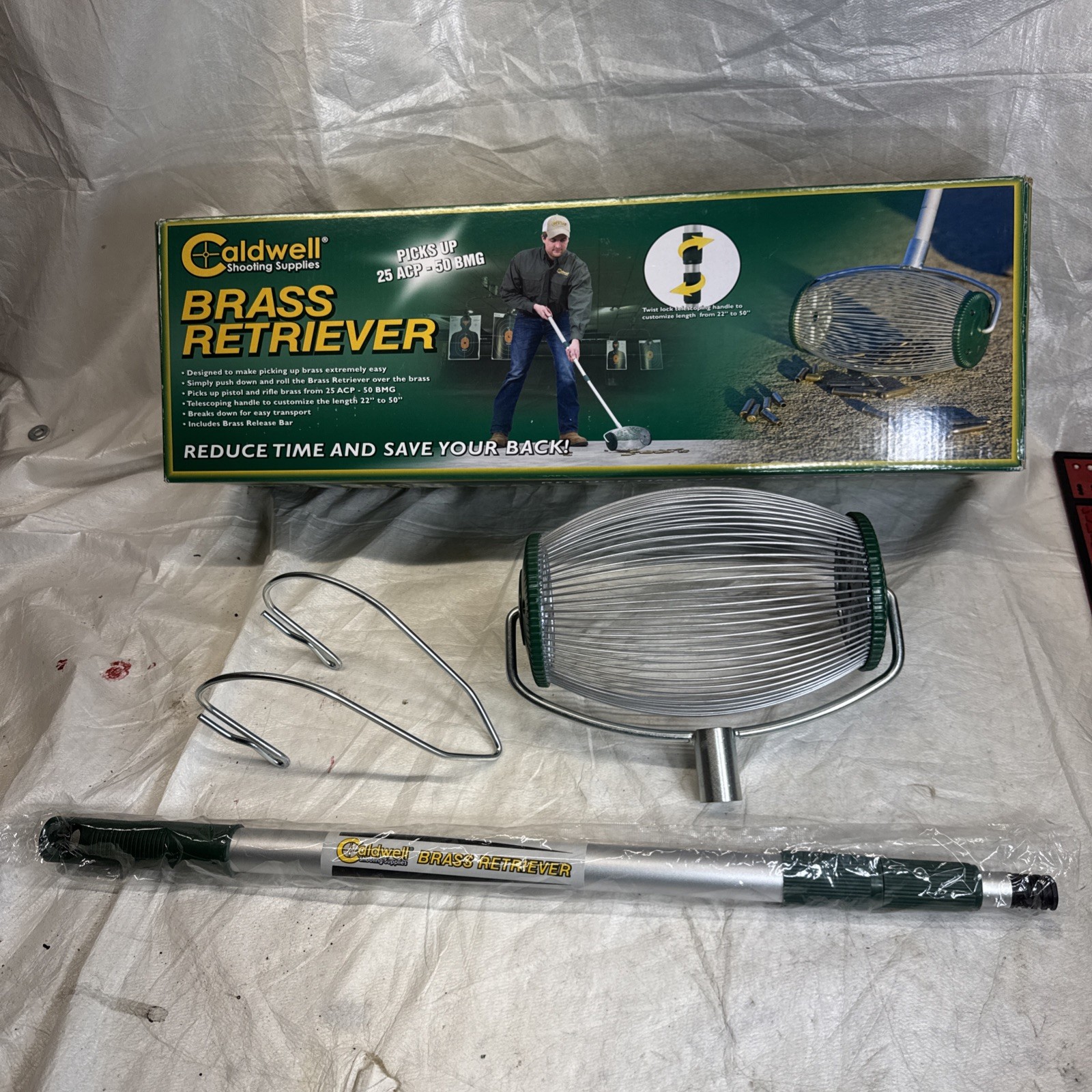 Caldwell Brass Retriever Collapsible Design and Basket Separator 125789 New Open