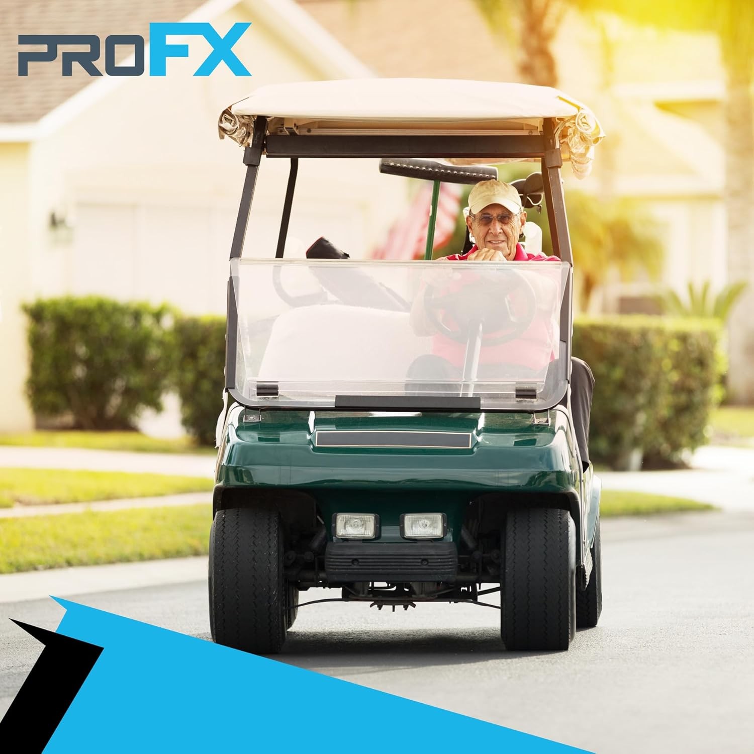 ProFX Golf Cart Windshield for Club Car DS (2000.5-2014) - Tinted