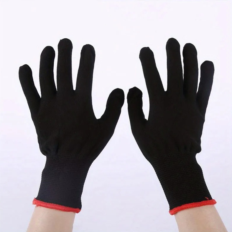 12 Pairs Breathable Nylon Garden Gloves Lightweight Planting Work Gloves - NEW
