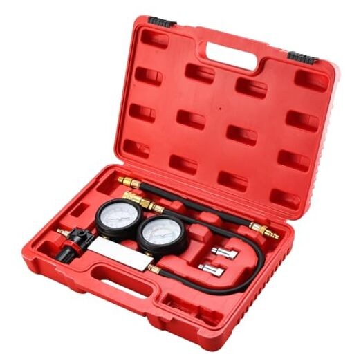 Cylinder Leak Down Tester Tool Kit, Gasoline Engine Compression Leak Down