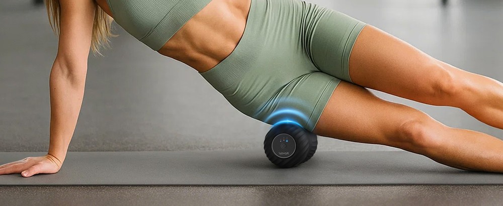 Vibrating Peanut Massa Ball Roller, Electric Double