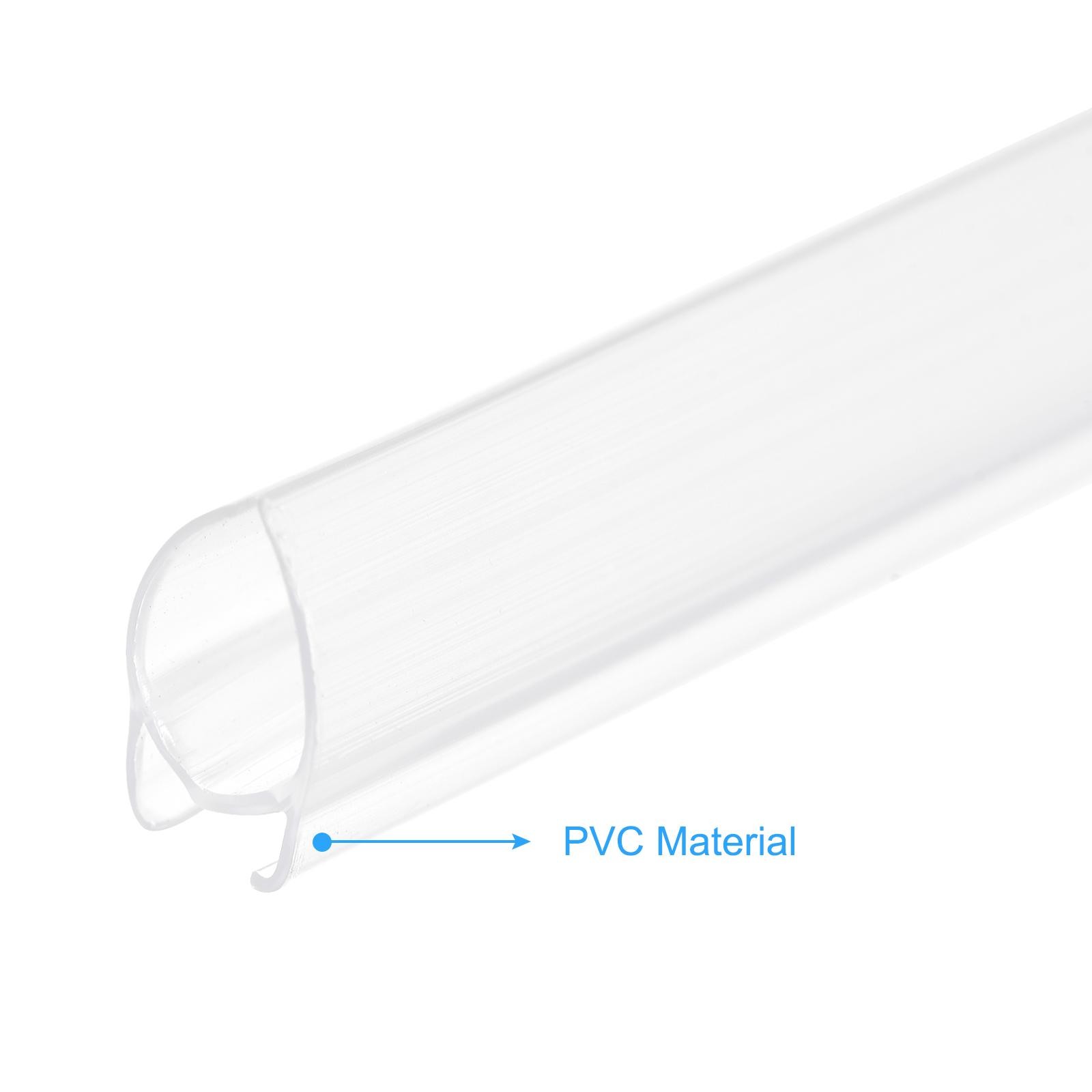 PVC Poster Hanger Rail Strip 50cm/20inch with Clips, 4 Set