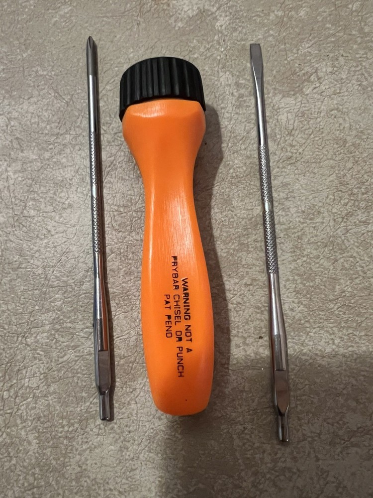 Snap-on Tools Mini Ratcheting Screwdriver Set SSDMRM103O Orange Handle