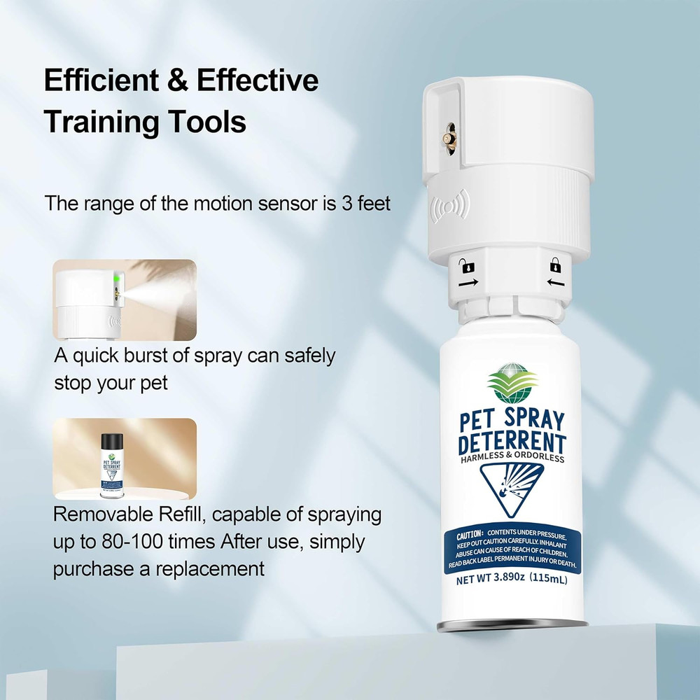 Cat Spray Deterrent System, Automatic Cat Deterrent Spray, Motion Activated Pet
