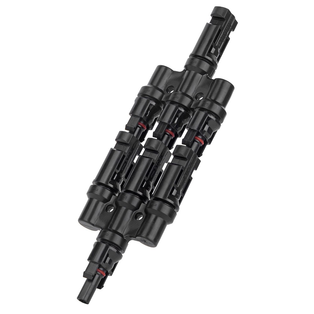 Solar Panel Connector 3 Way Branch MMMF/FFFM - DIY Mount Tool Solar Parallel ...