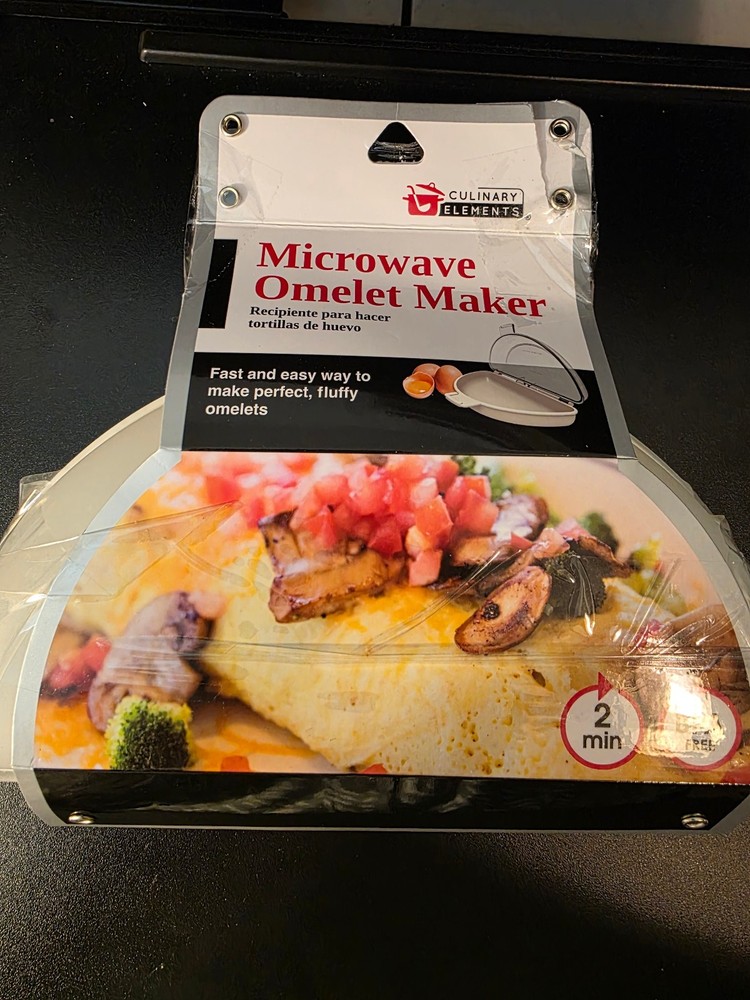 Microwave Nonstick Omelet Maker Quick & Easy Breakfast Dishwasher Safe Repkg