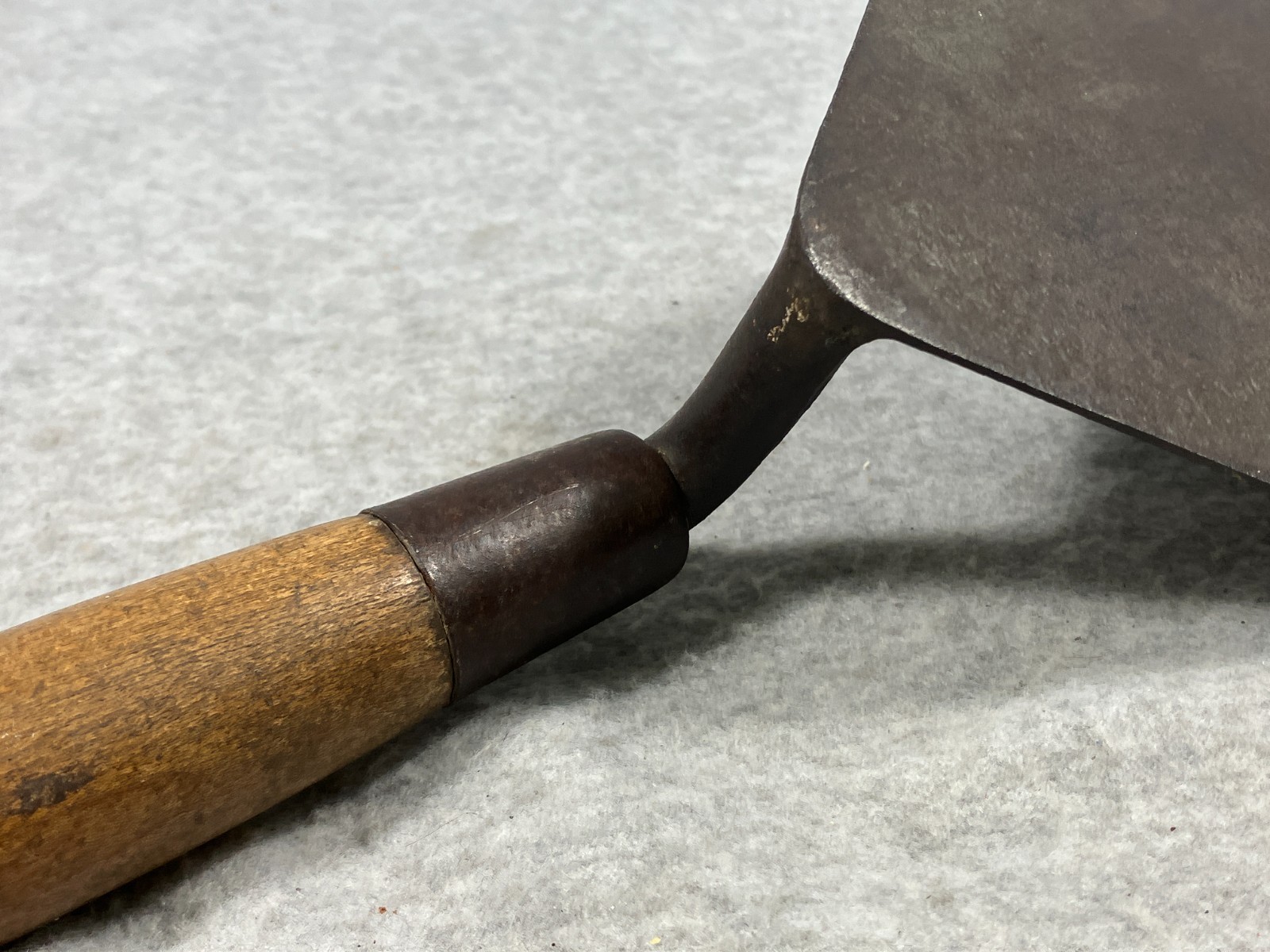 Vintage Trowel With Wood Handle Large 11" Blade
