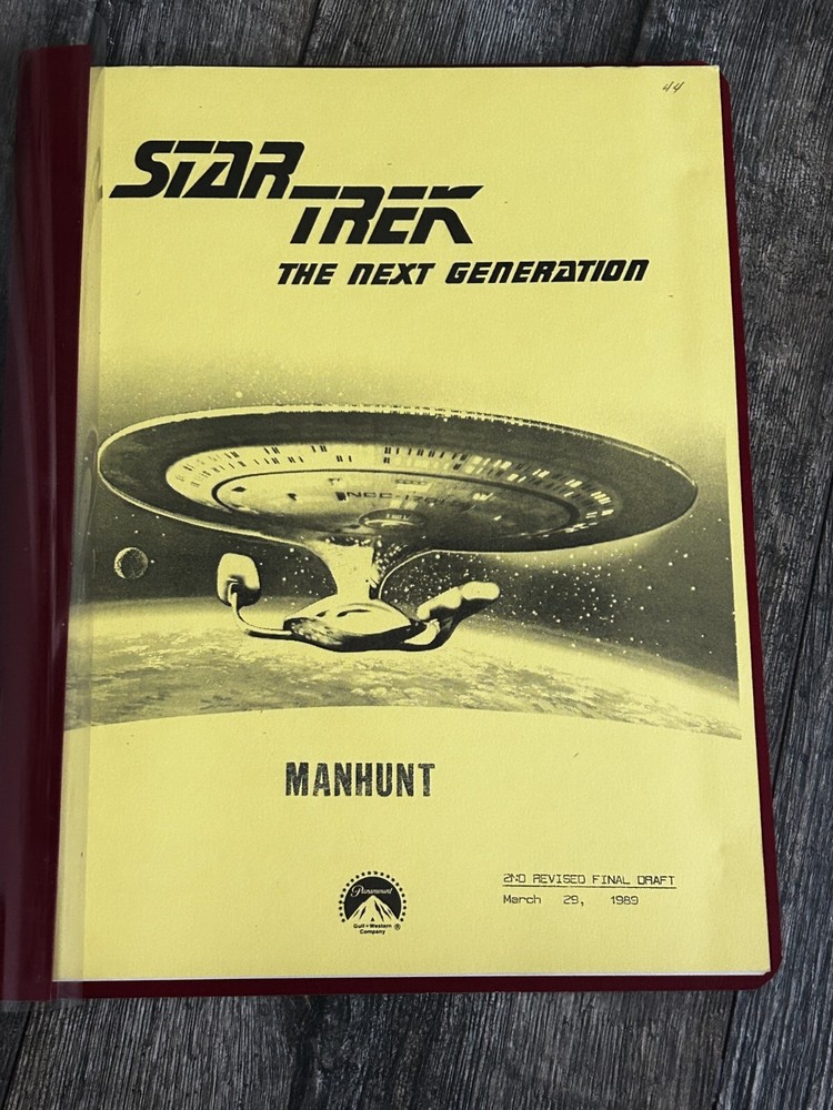 STAR TREK Script The Next Generation Manunt 2nd Revised Final Draft Mar 29 1989