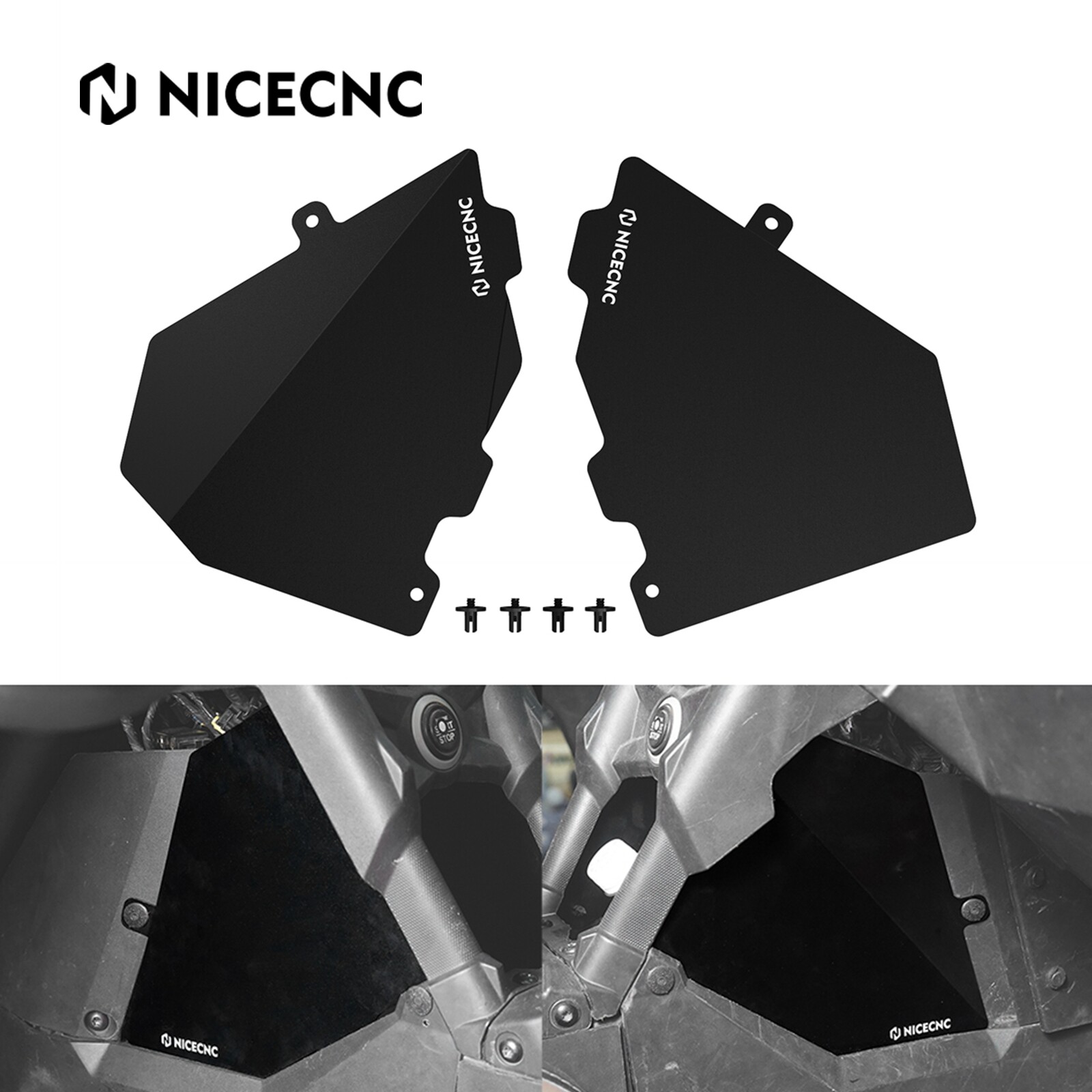 NICECNC Glove Box Enclosure Panels For Can-Am Maverick X3 RR R TURBO 2017-2021