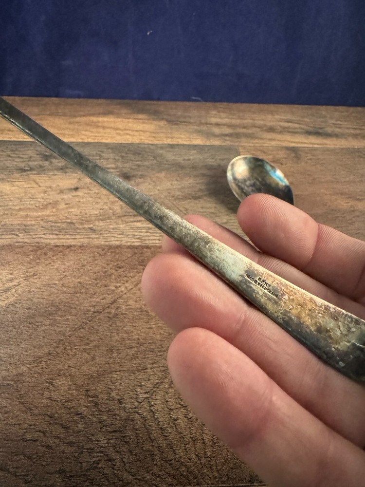 EPNS Silverplated Salad Server Set Plain Pattern Modern Design