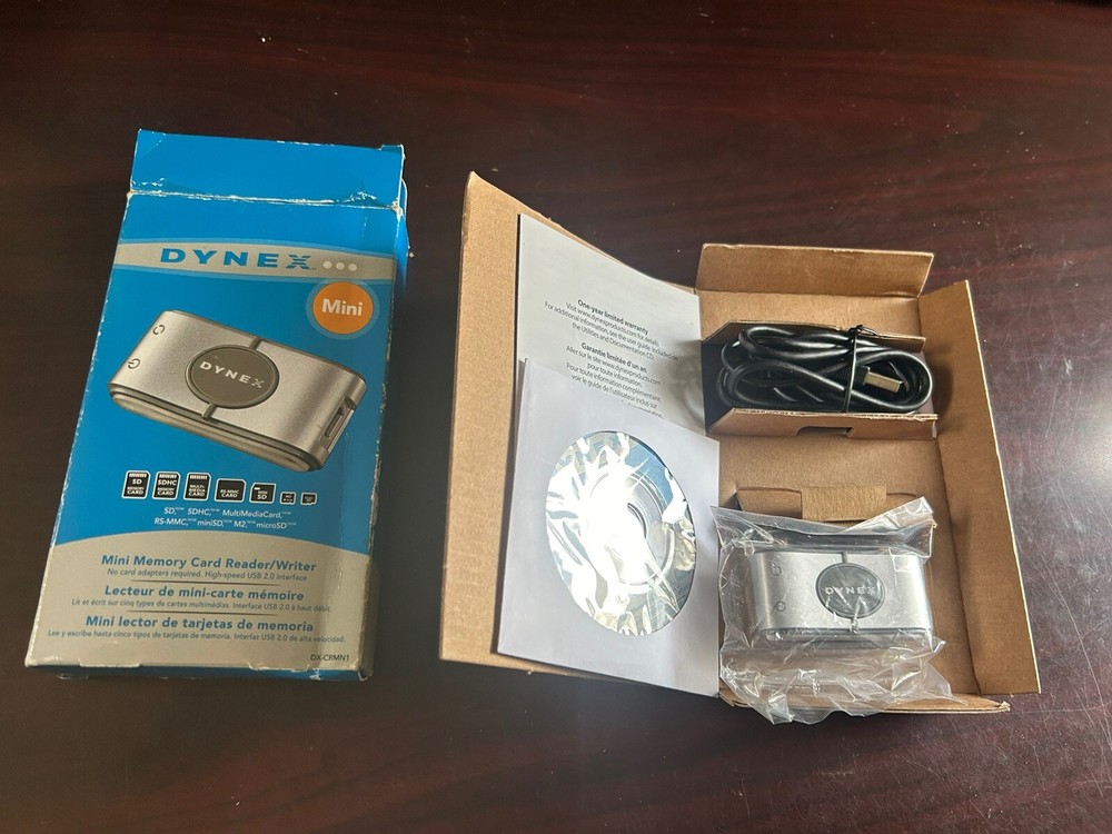 Dynex Mini Memory Card Reader/Writer.New See Photos.